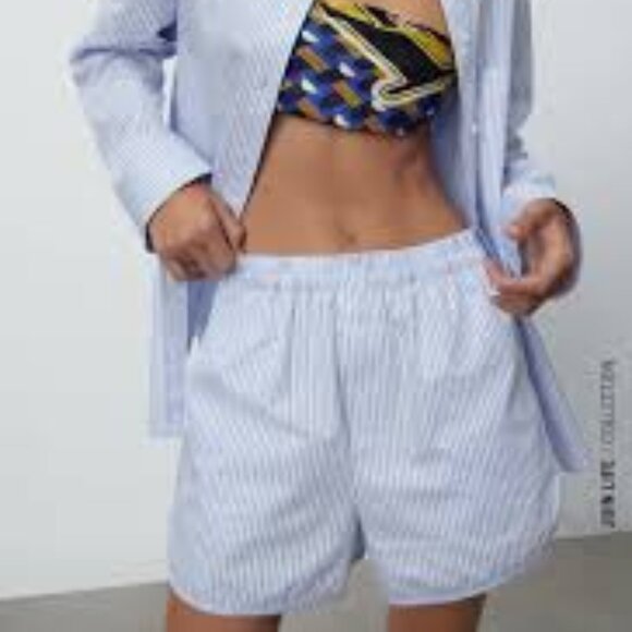 NWT Zara Light Blue Men's Boxers Size M - Picture 1 of 6